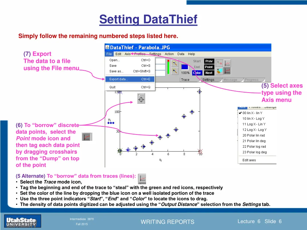 setting datathief