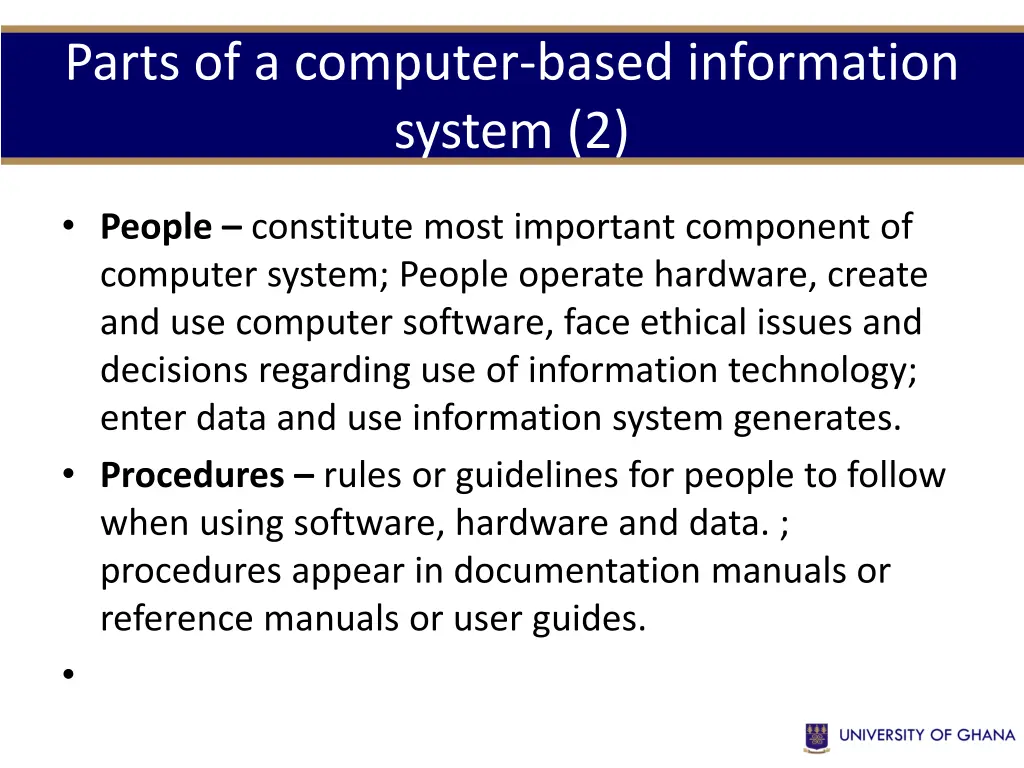 parts of a computer based information system 2