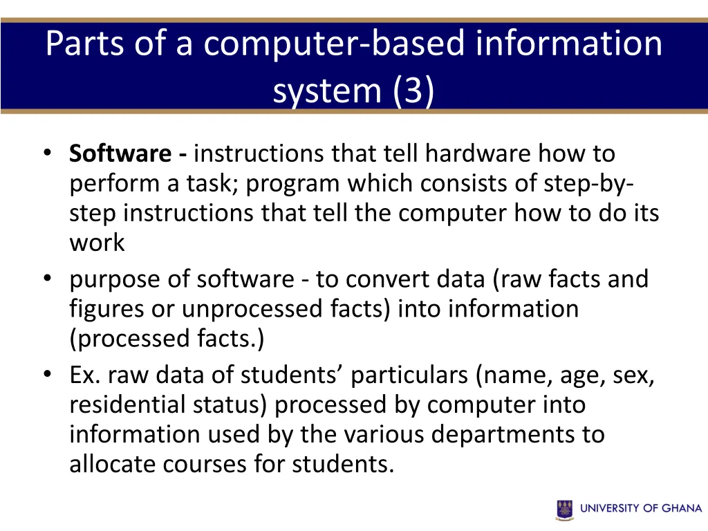 parts of a computer based information system 3