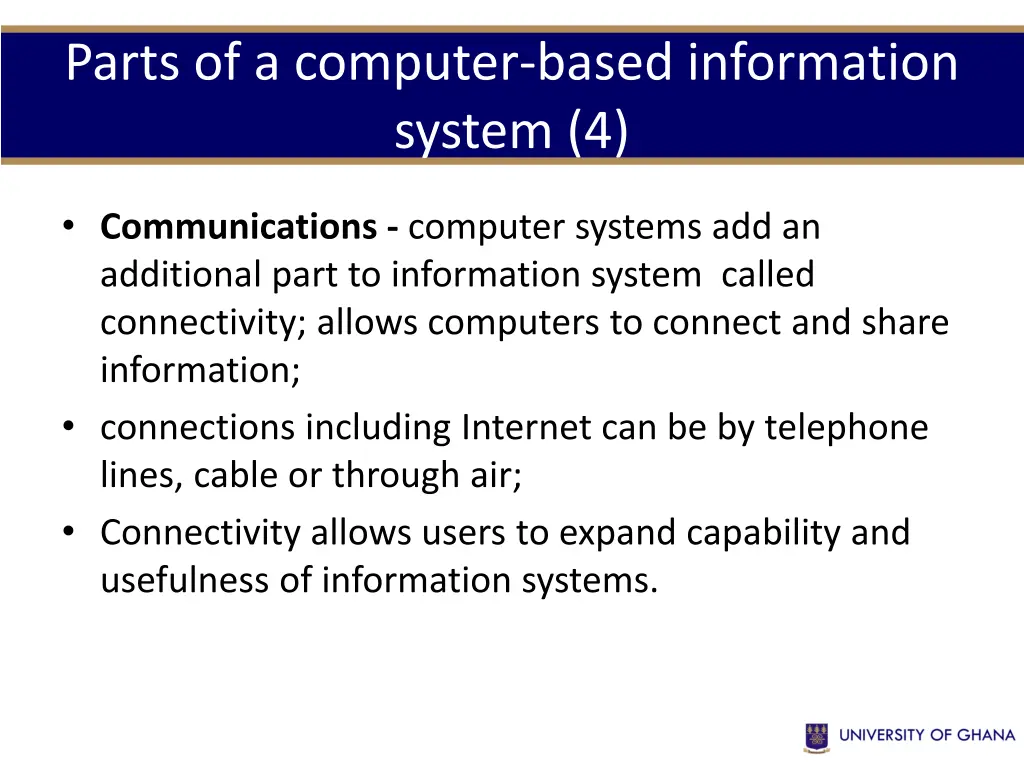 parts of a computer based information system 4