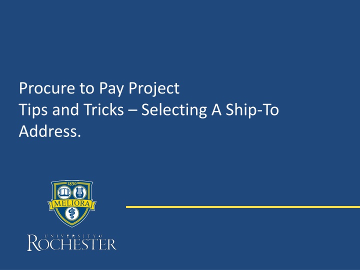 procure to pay project tips and tricks selecting
