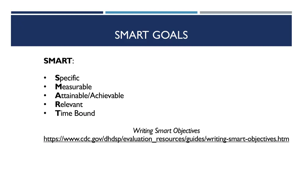 smart goals