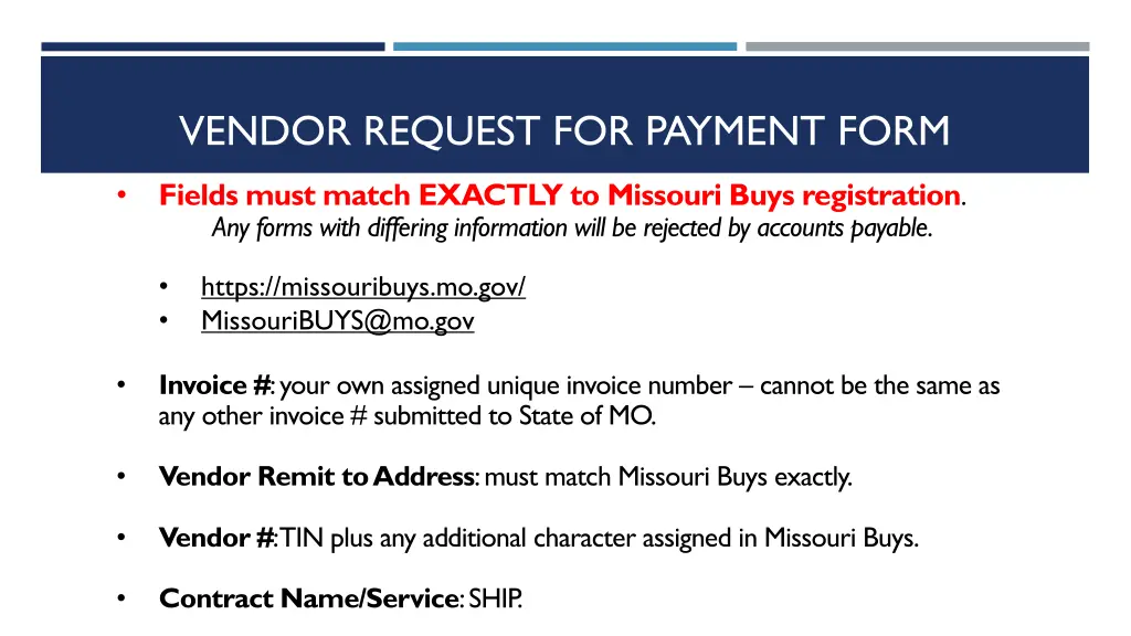 vendor request for payment form