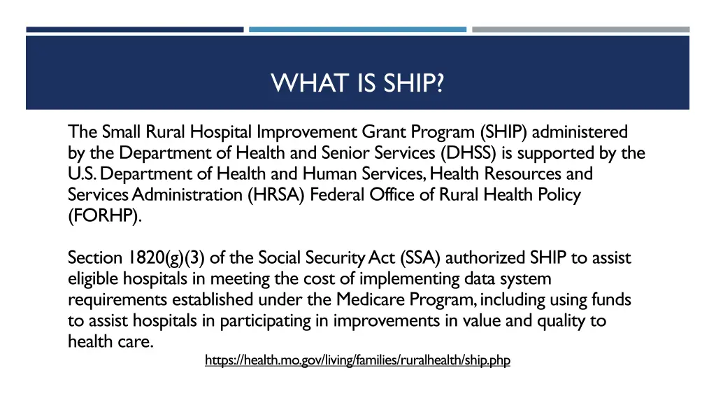 what is ship