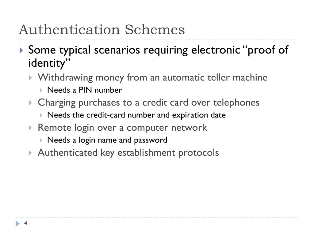 authentication schemes