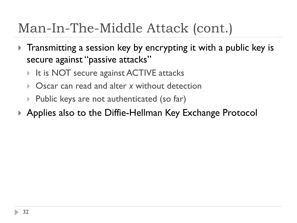 man in the middle attack cont