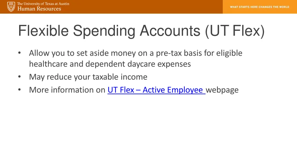 flexible spending accounts utflex