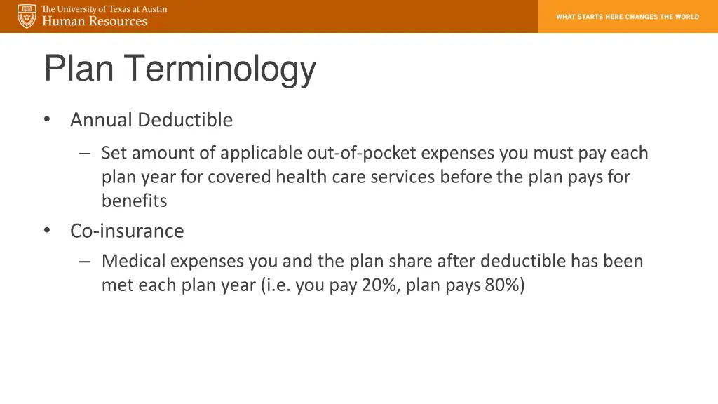 plan terminology