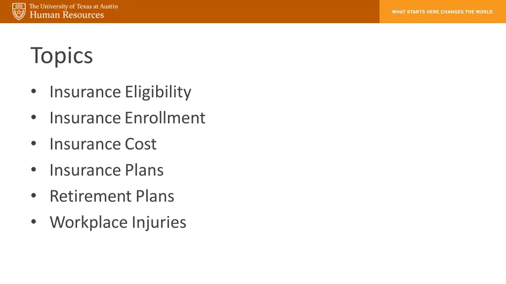 topics