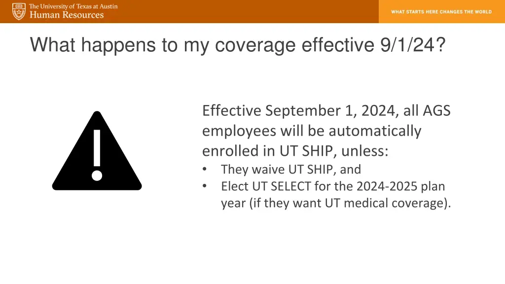 what happens to my coverage effective 9 1 24