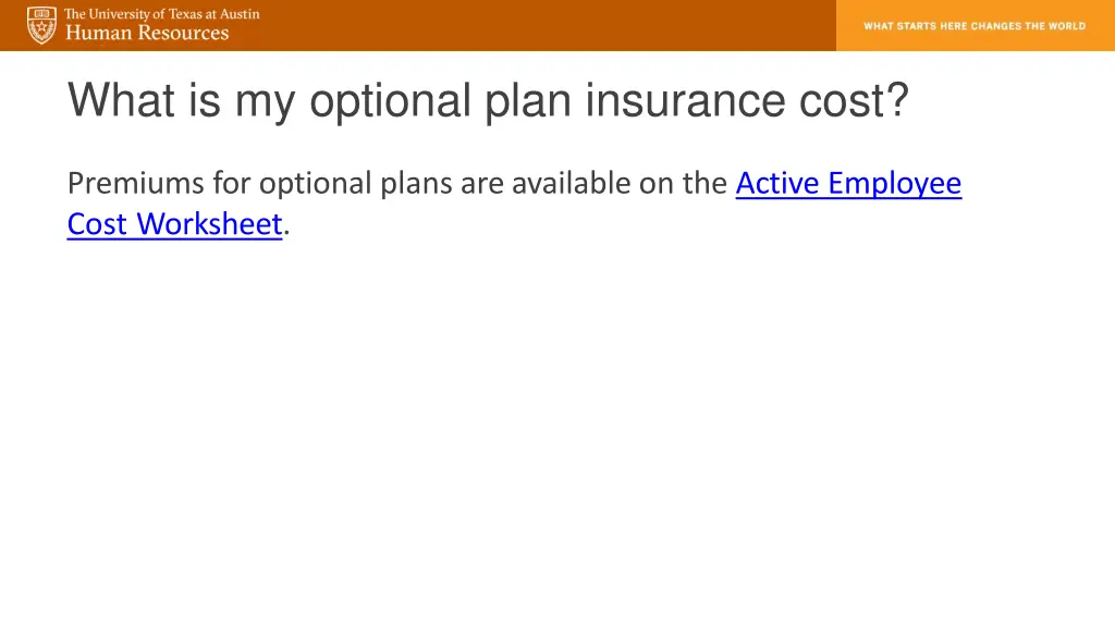 what is my optional plan insurance cost