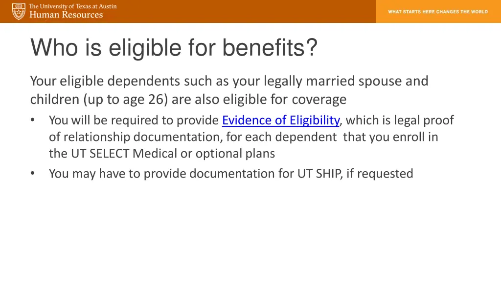 who is eligible for benefits 1