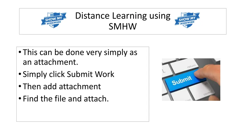 distance learning using smhw 8