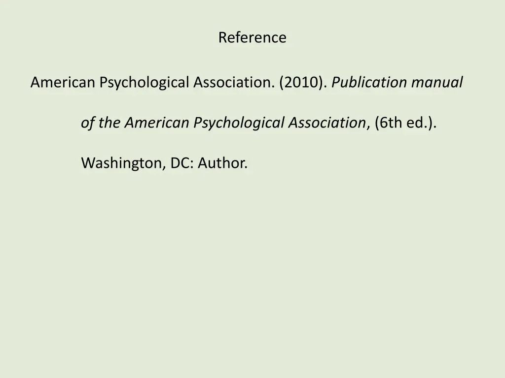 reference