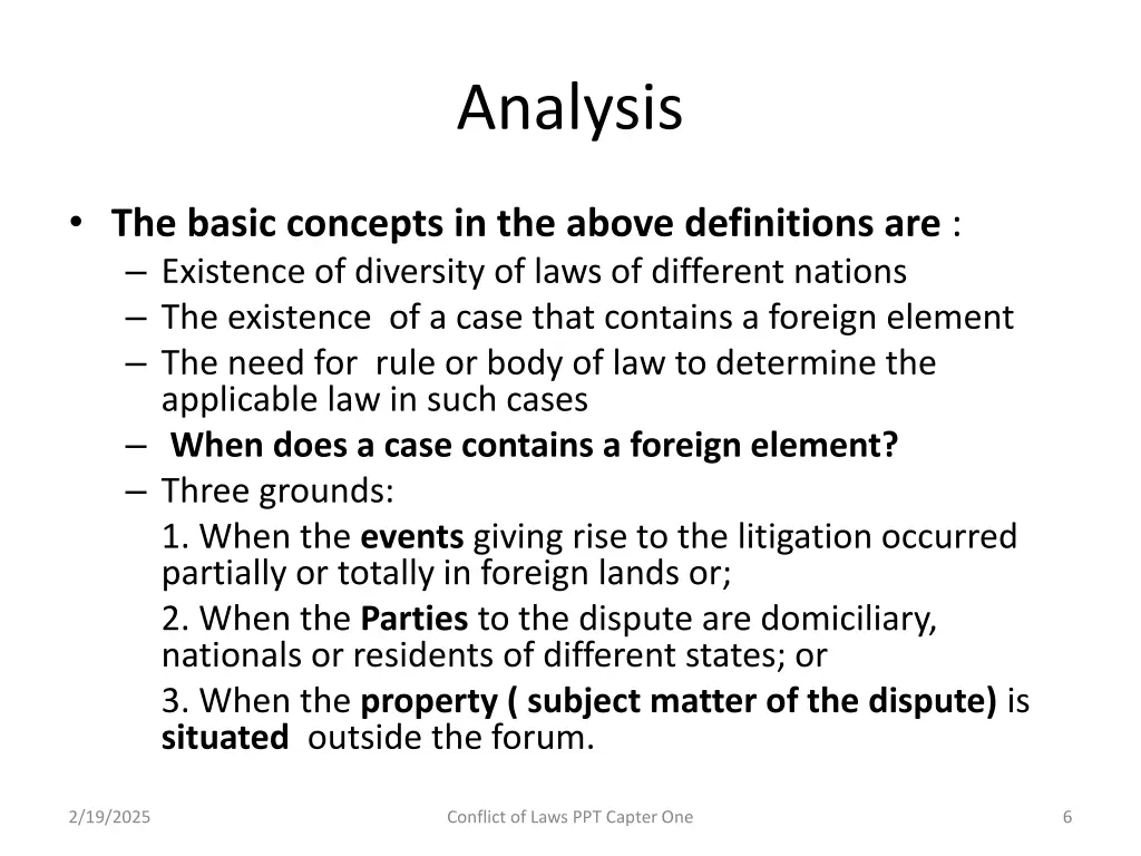 analysis