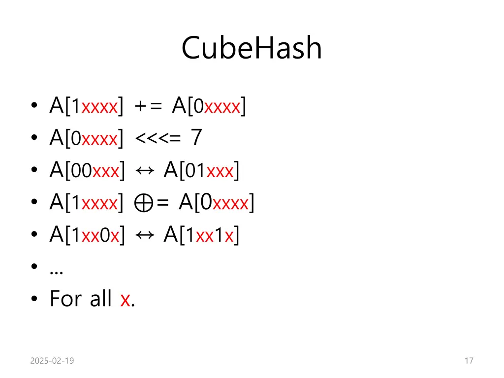 cubehash 1
