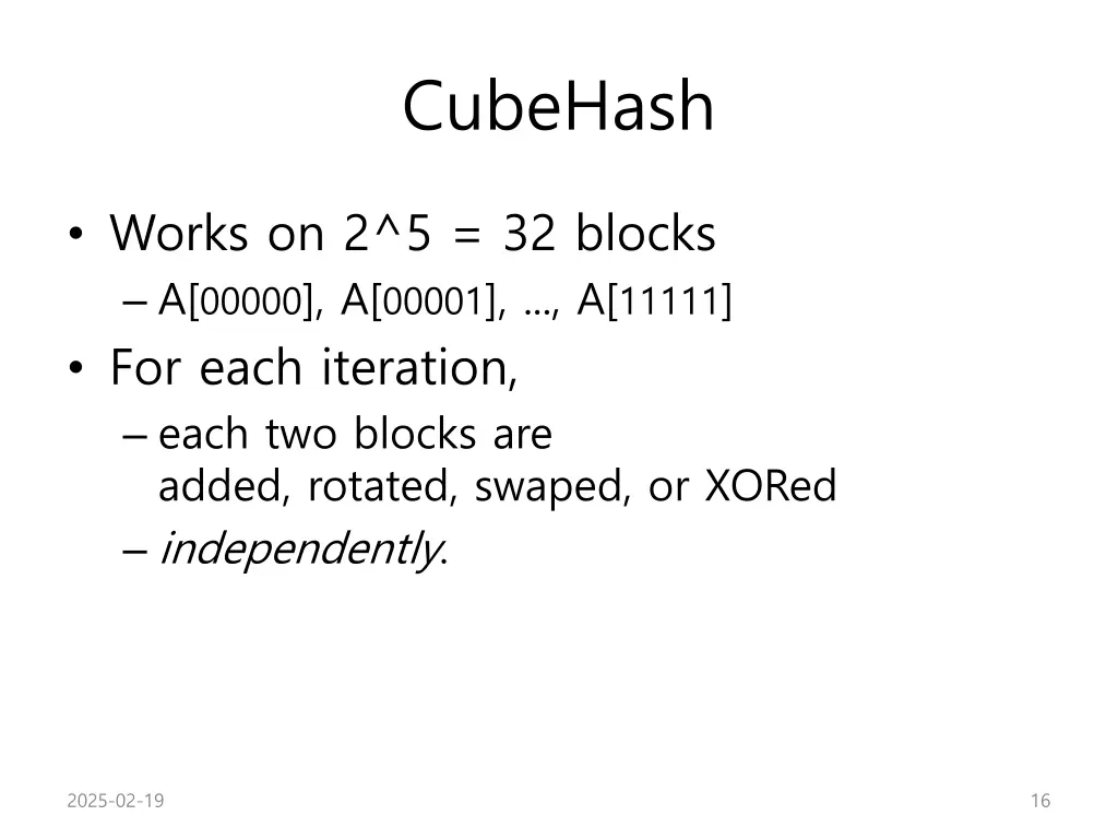 cubehash