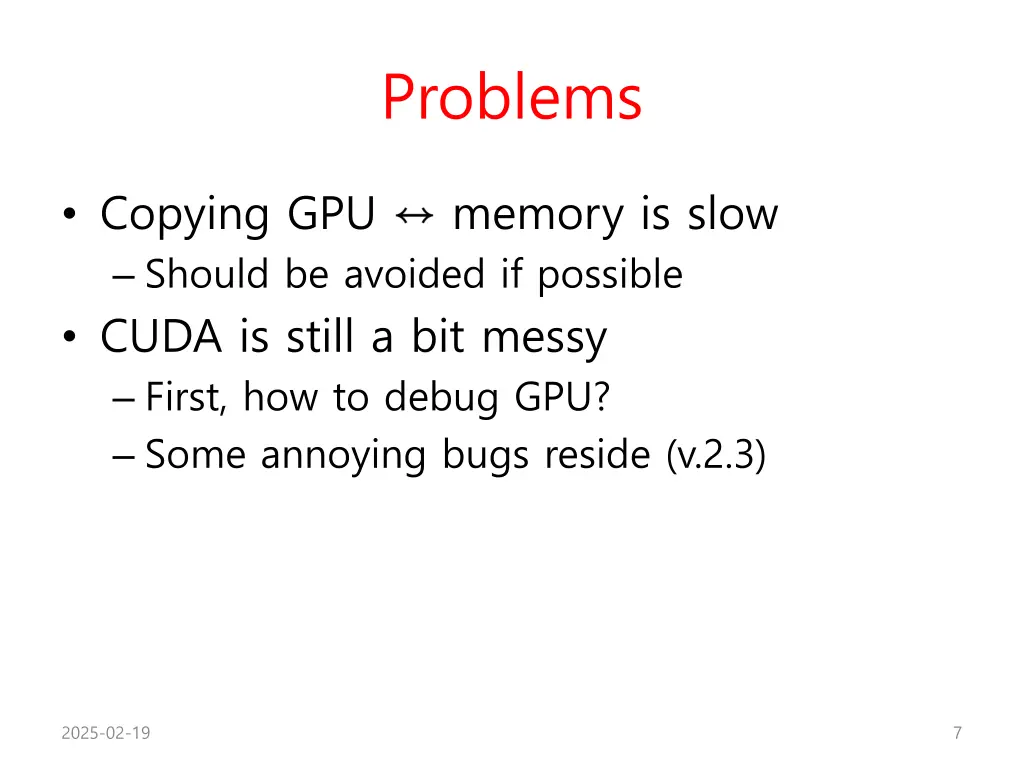 problems