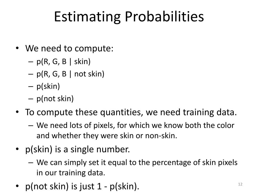 estimating probabilities 2