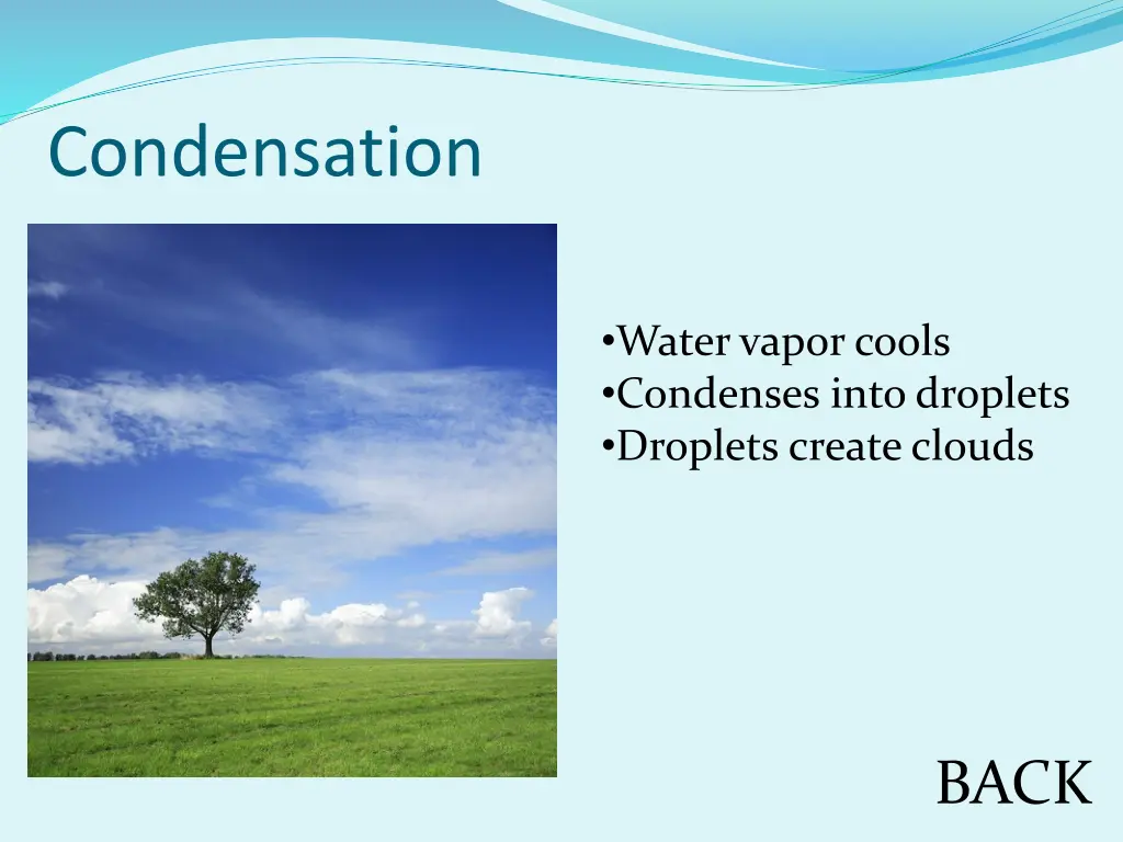 condensation