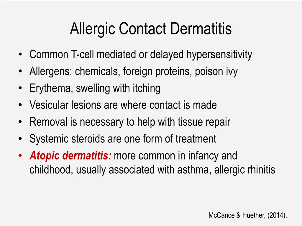 allergic contact dermatitis