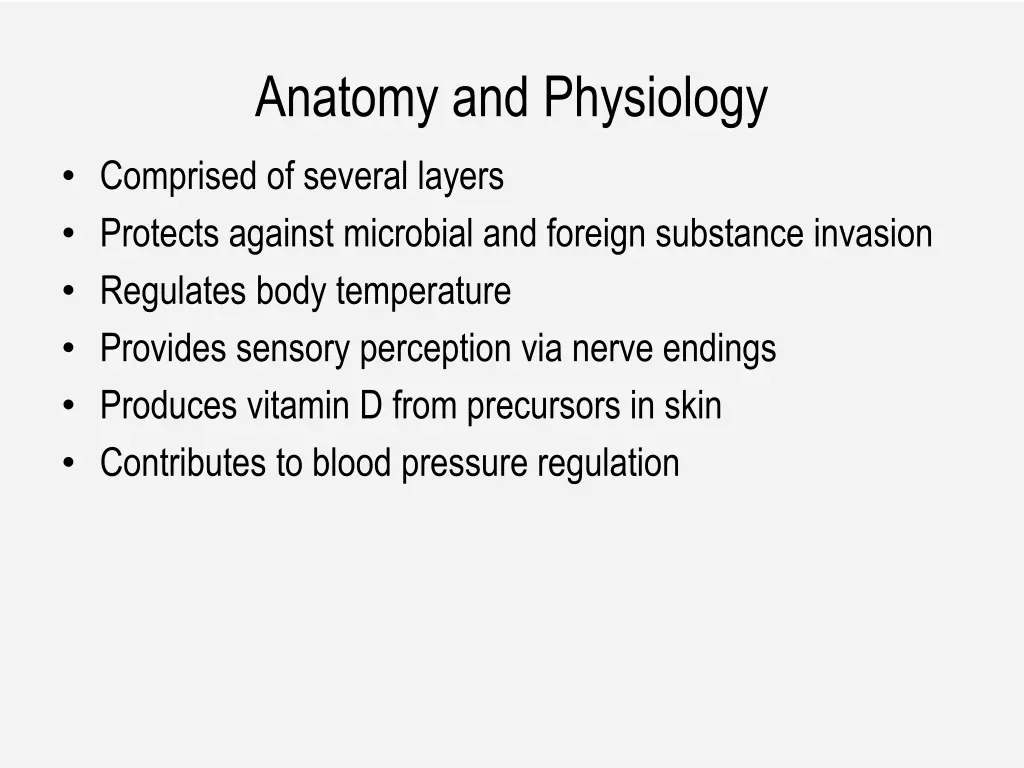 anatomy and physiology