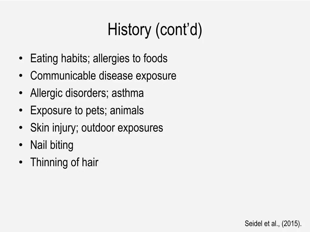 history cont d