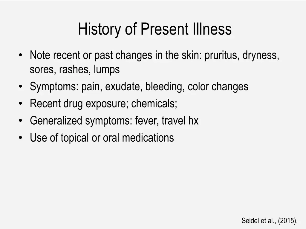 history of present illness