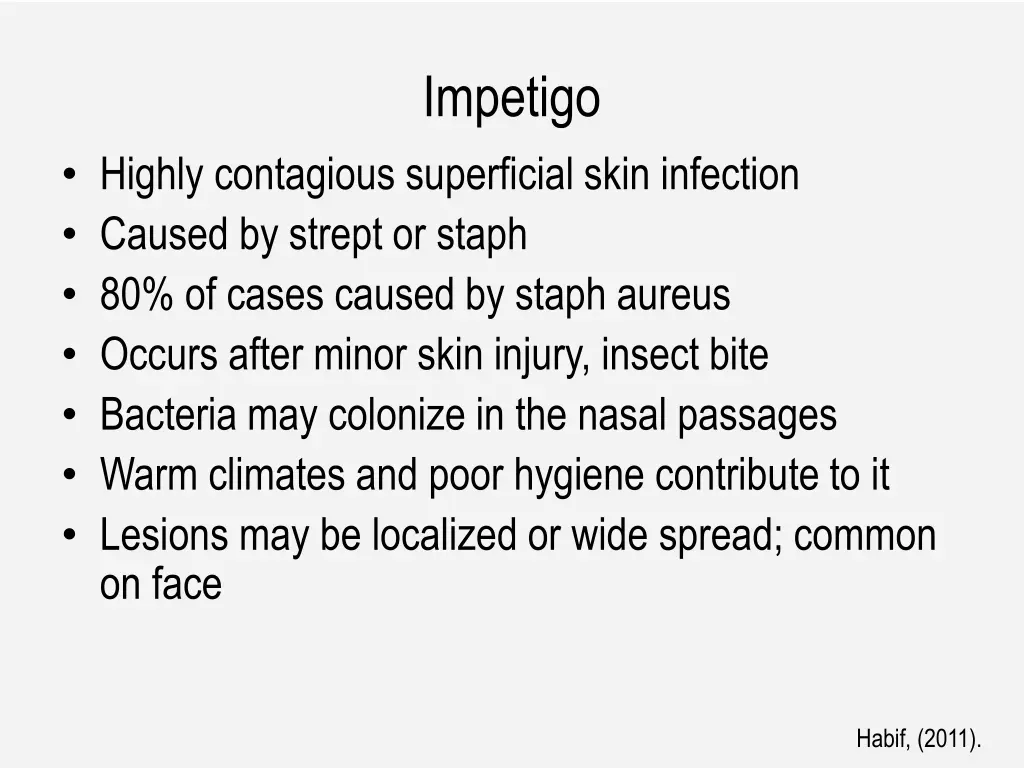 impetigo