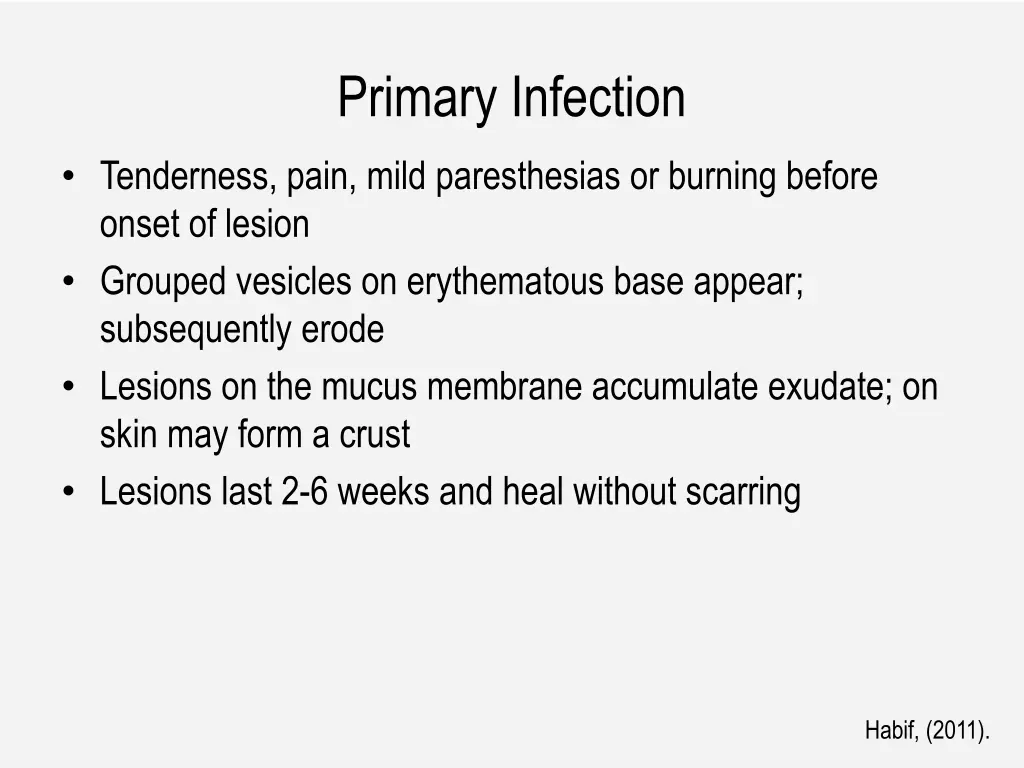 primary infection