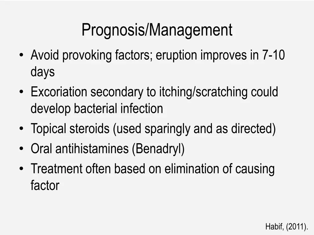 prognosis management