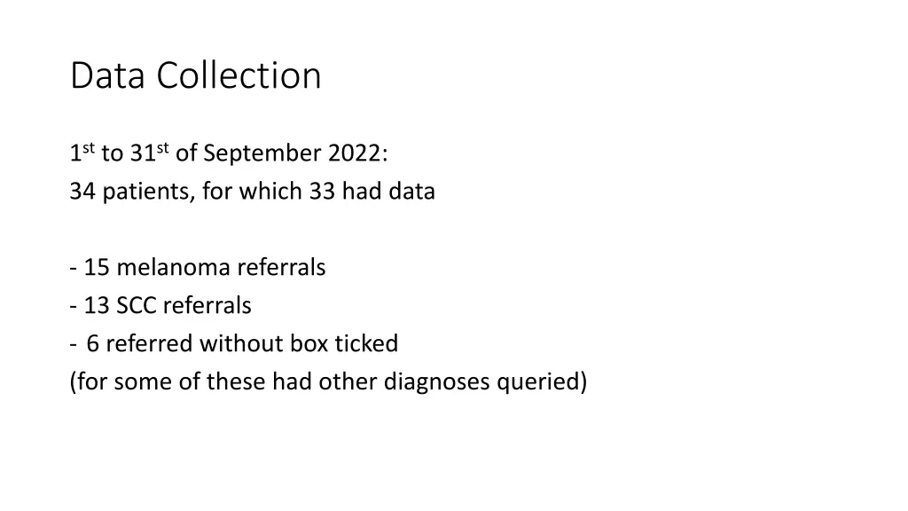 data collection