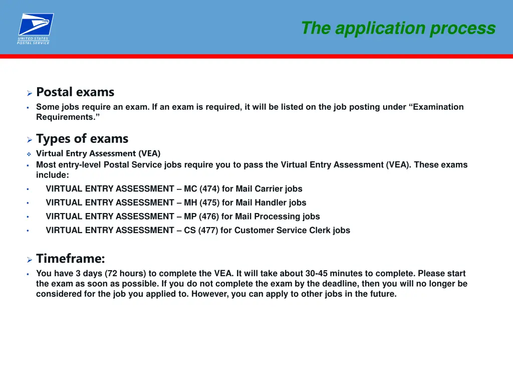 the application process 4