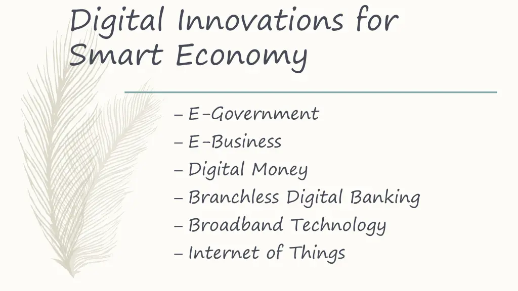 digital innovations for smart economy