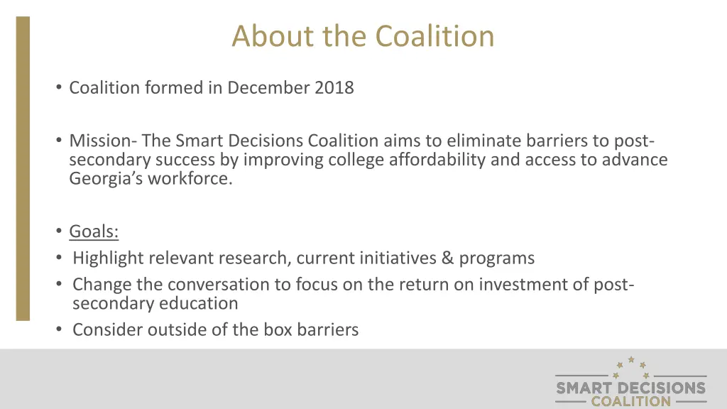 about the coalition