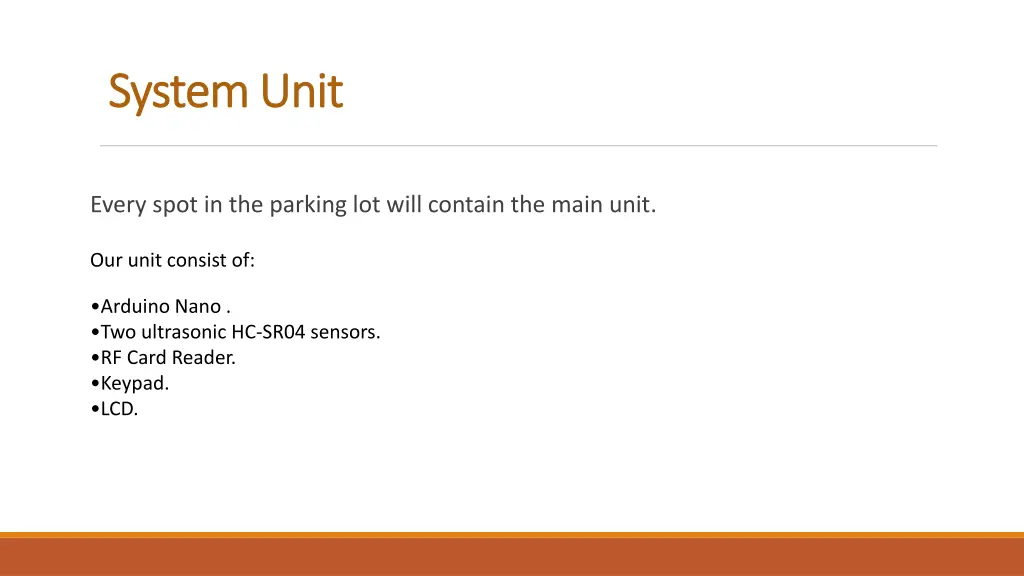 system unit system unit