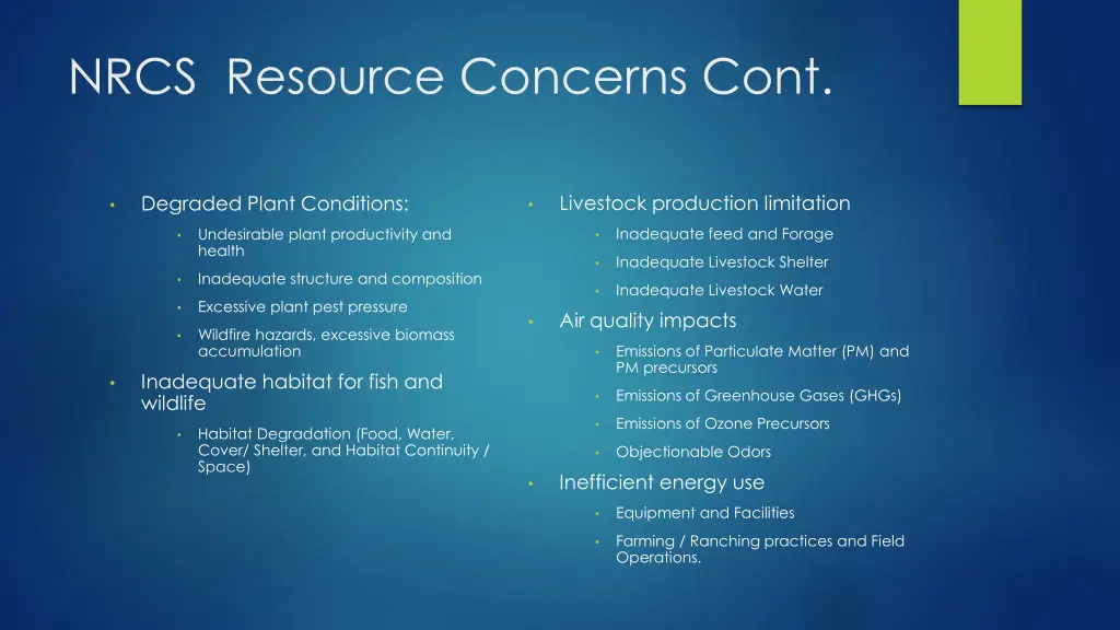 nrcs resource concerns cont