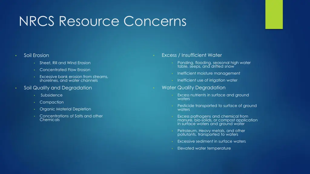 nrcs resource concerns