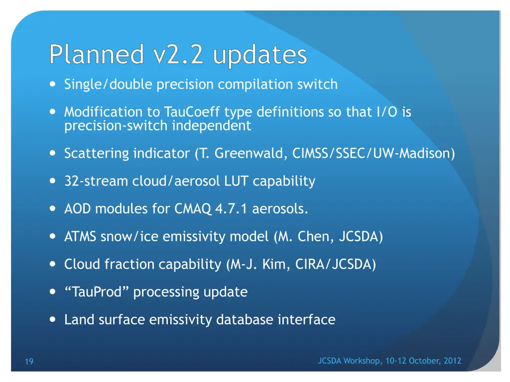 planned v2 2 updates single double precision