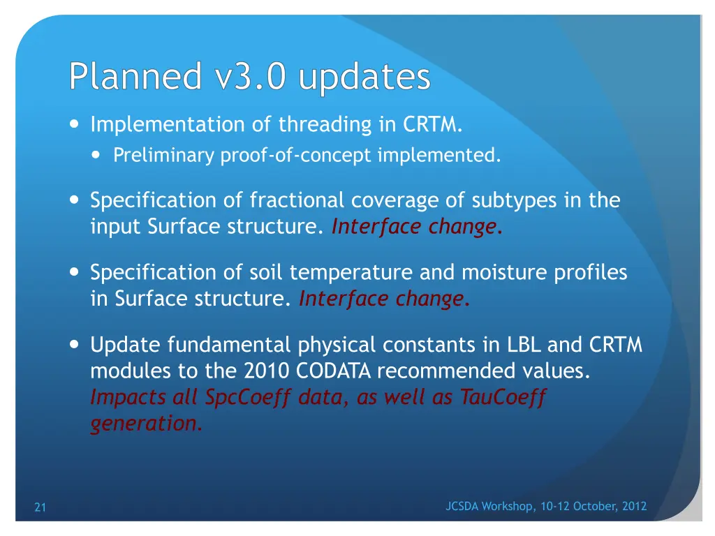 planned v3 0 updates