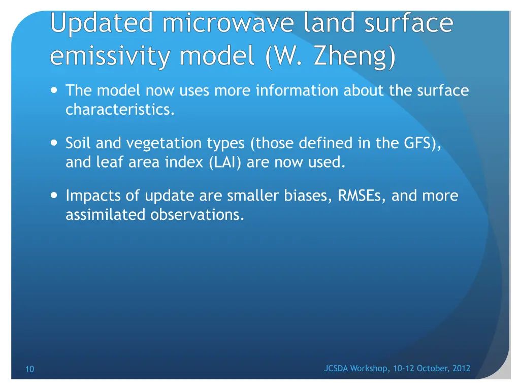 updated microwave land surface emissivity model
