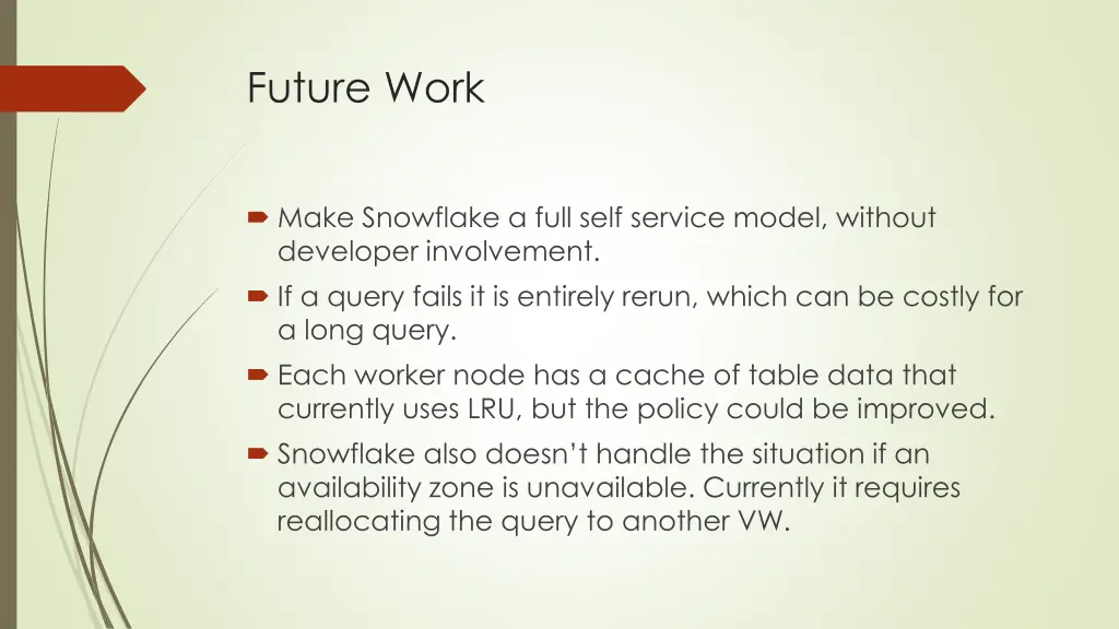 future work