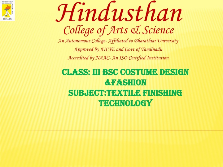 hindusthan college of arts science an autonomous