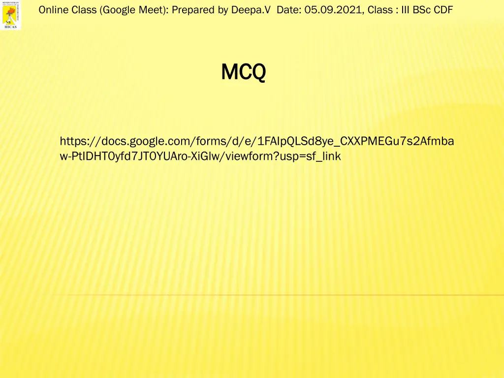 online class google meet prepared by deepa v date 11