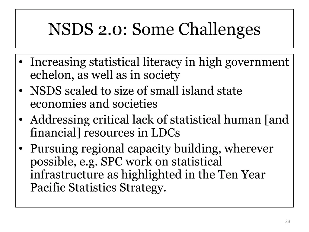 nsds 2 0 some challenges