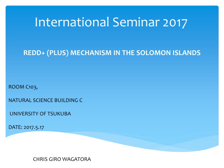international seminar 2017