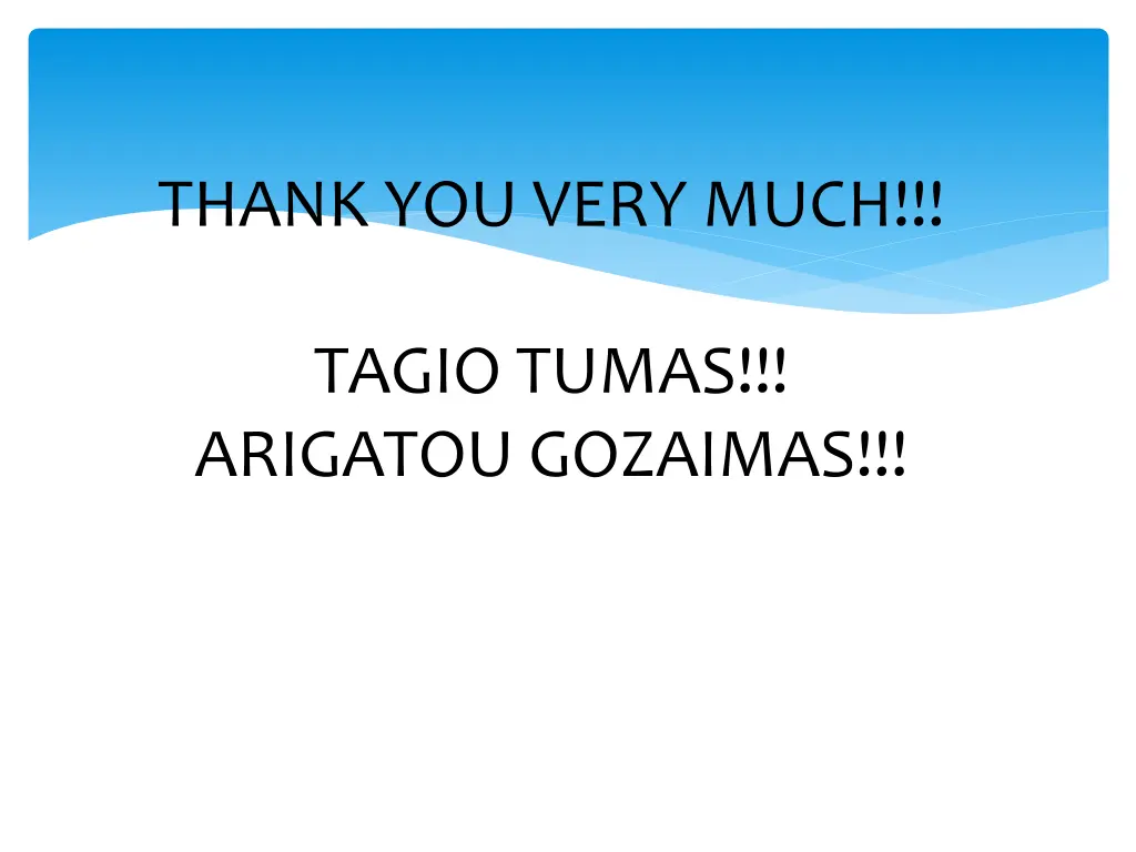 thank you very much
