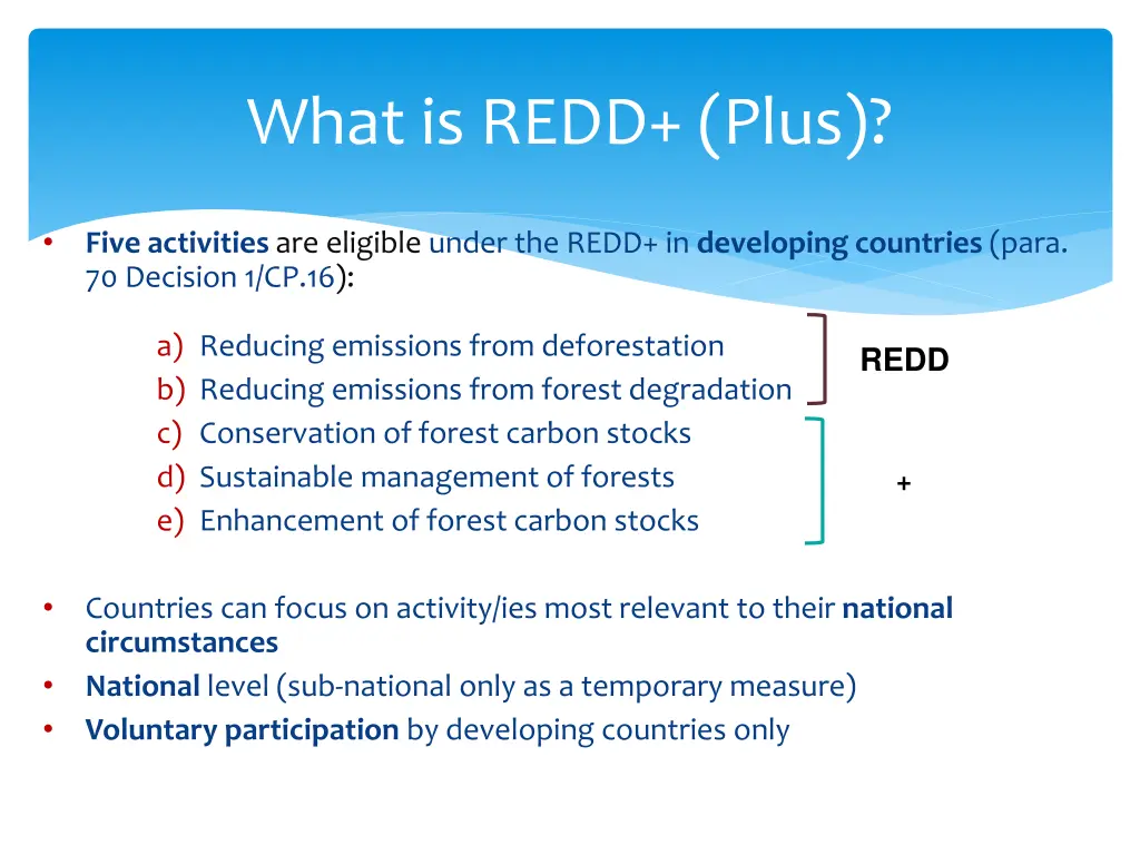 what is redd plus