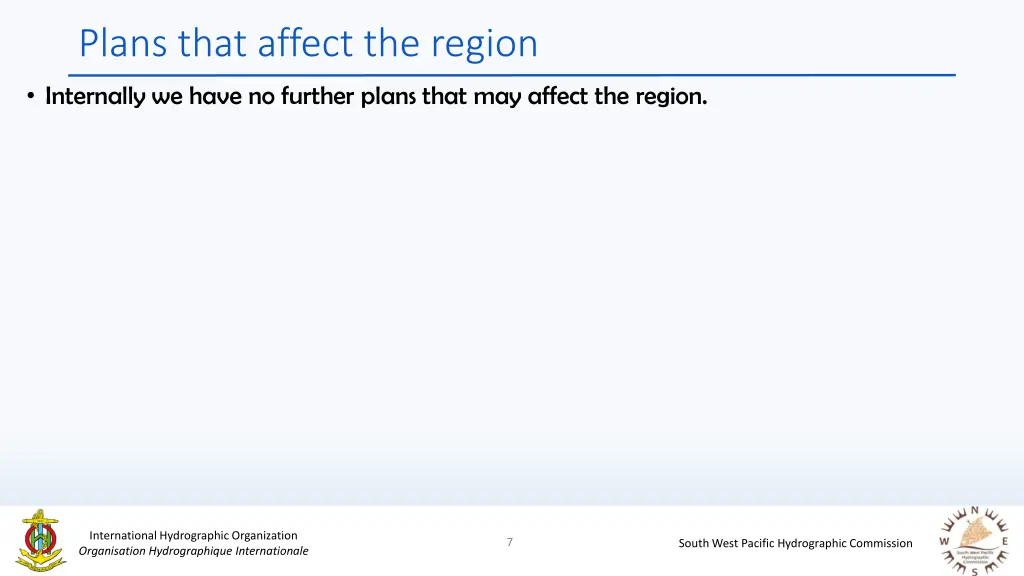 plans that affect the region