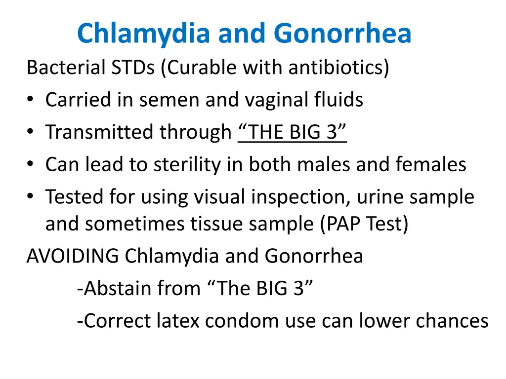 chlamydia and gonorrhea bacterial stds curable